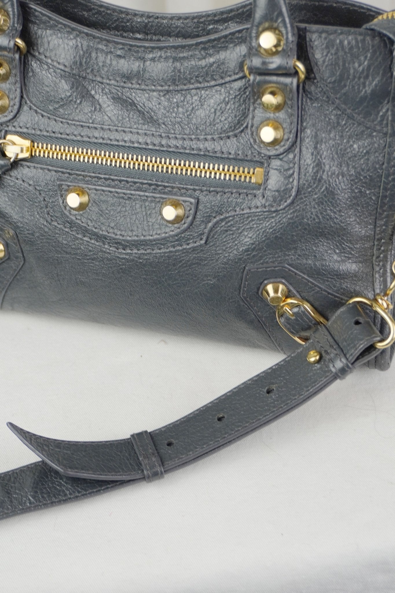 Balenciaga F/W 2016 Mini City Bag - Jade Vintage