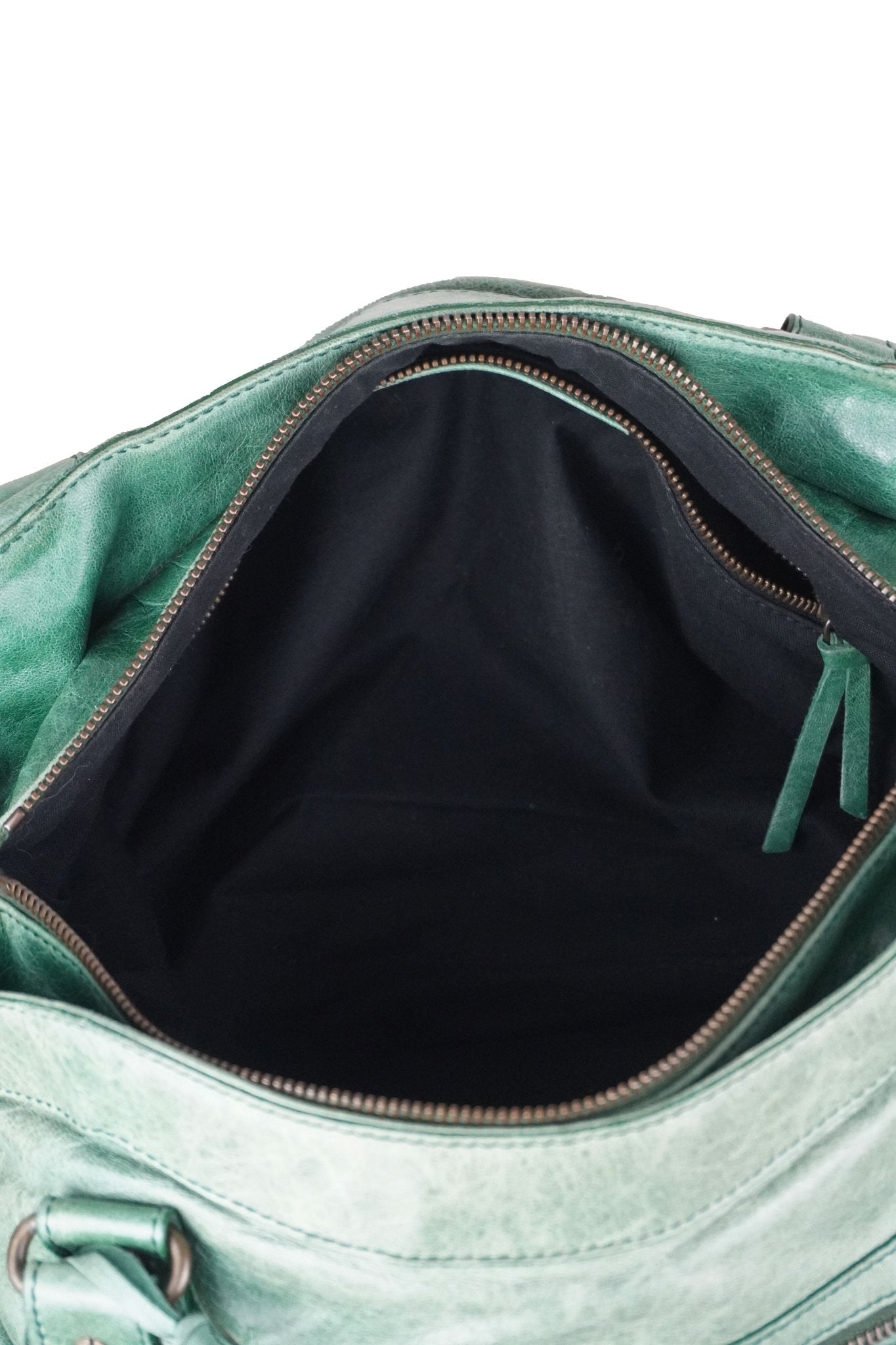 Balenciaga Green Motocross Shoulder Bag - Jade Vintage