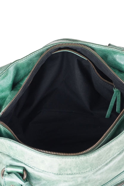 Balenciaga Green Motocross Shoulder Bag - Jade Vintage