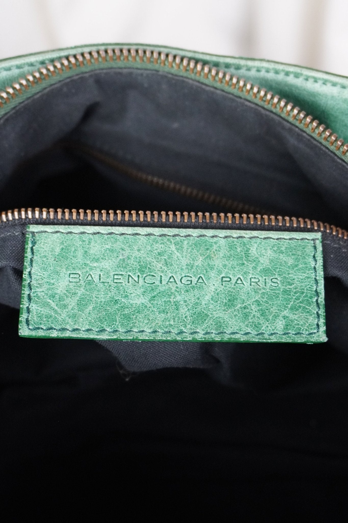 Balenciaga Green Motocross Shoulder Bag - Jade Vintage