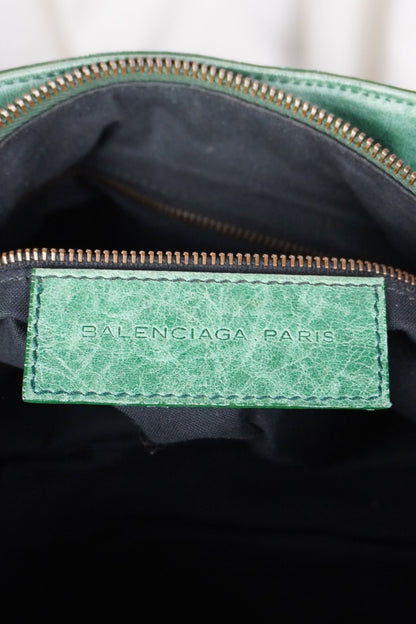 Balenciaga Green Motocross Shoulder Bag - Jade Vintage