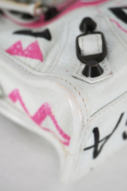 Balenciaga Mini Graffiti City Bag - Jade Vintage