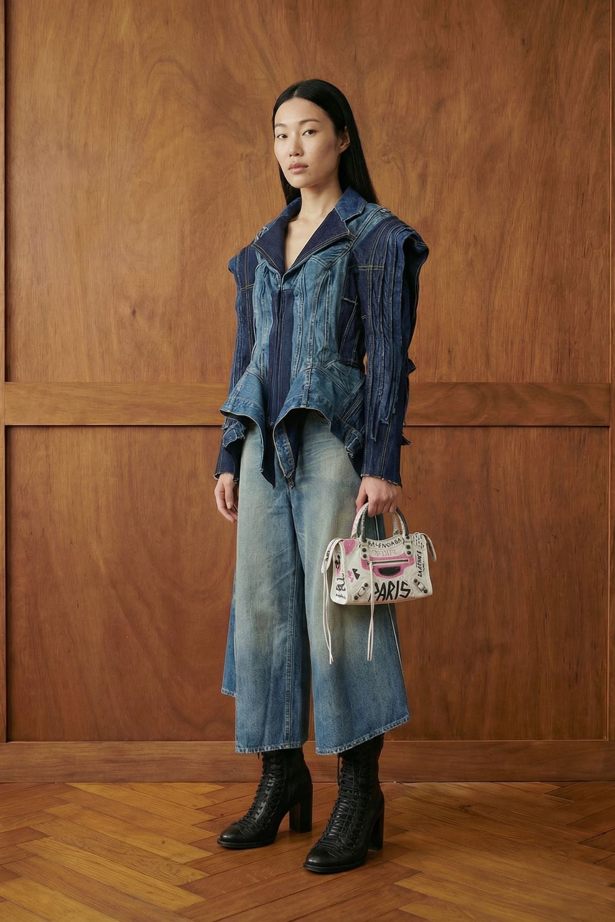 Balenciaga Mini Graffiti City Bag - Jade Vintage