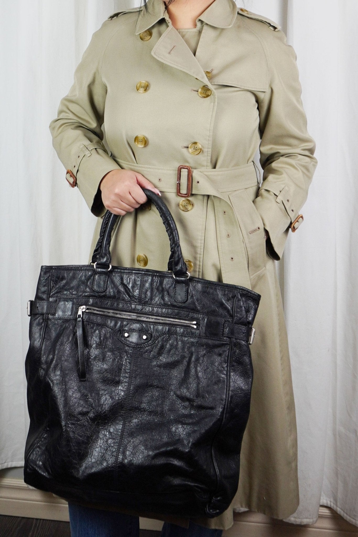 Balenciaga Motocross Tote Bag - Jade Vintage