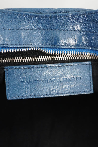 Balenciaga Navy Part Time Bag Giant 12 Silver Hardware - Jade Vintage