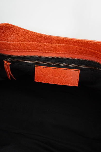 Balenciaga Orange Part Time Bag Giant 12 Brass Hardware - Jade Vintage