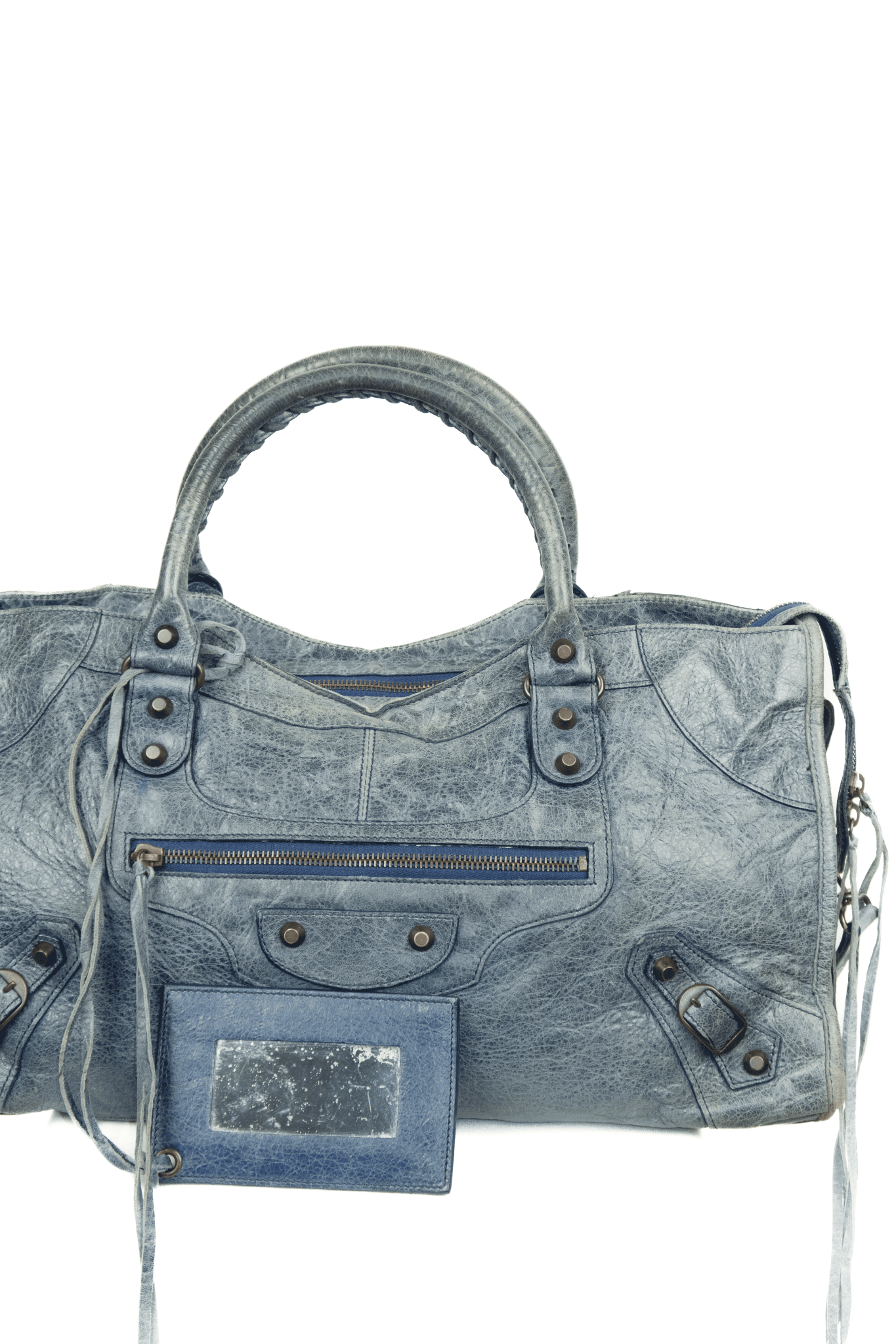 Balenciaga Part Time Bag Blue - Jade Vintage