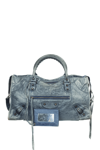 Balenciaga Part Time Bag Blue - Jade Vintage