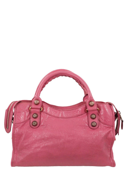 Balenciaga Pink Medium City Bag Gold Giant 21 Gold Hardware - Jade Vintage
