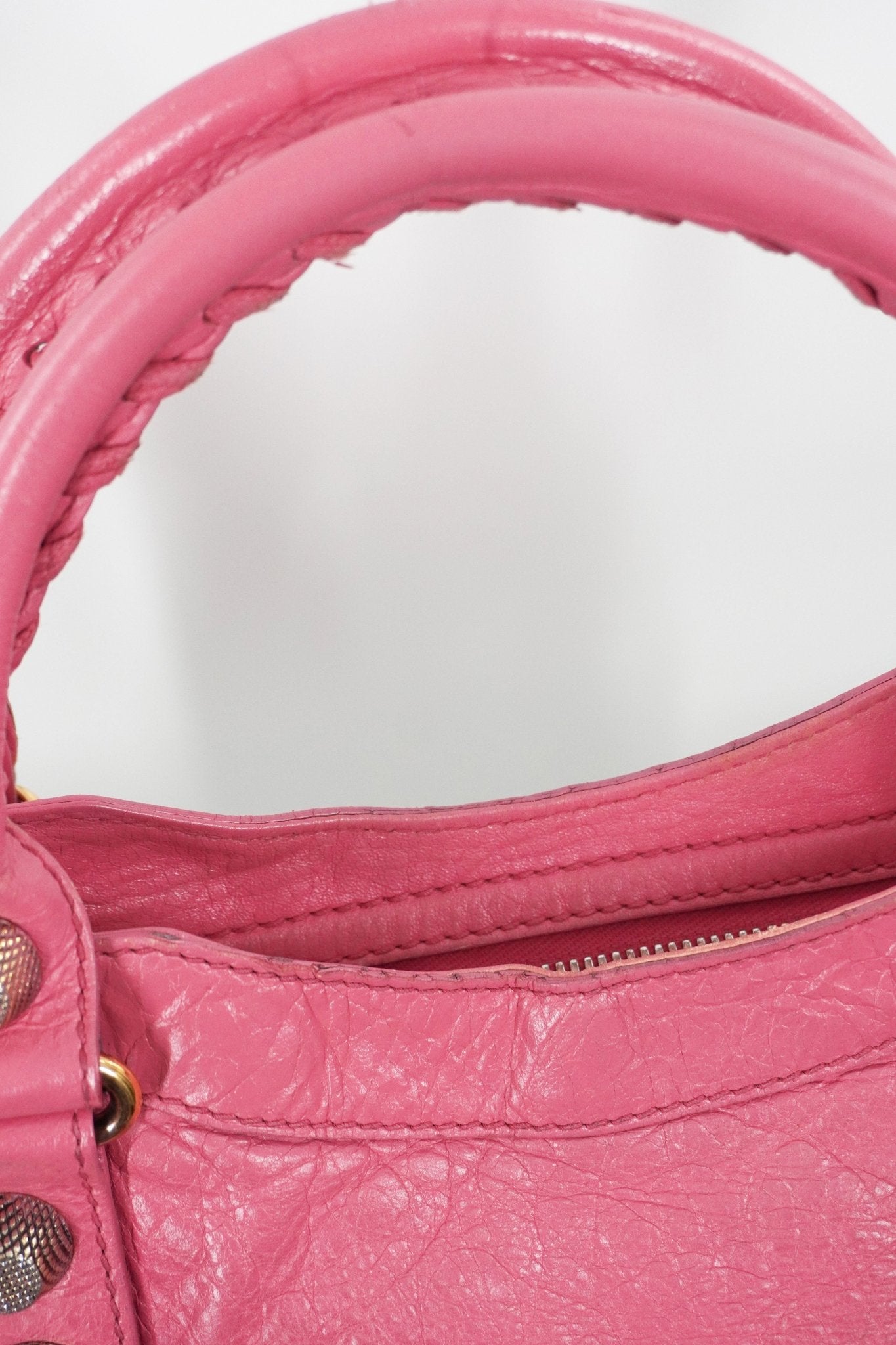 Balenciaga Pink Medium City Bag Gold Giant 21 Gold Hardware - Jade Vintage