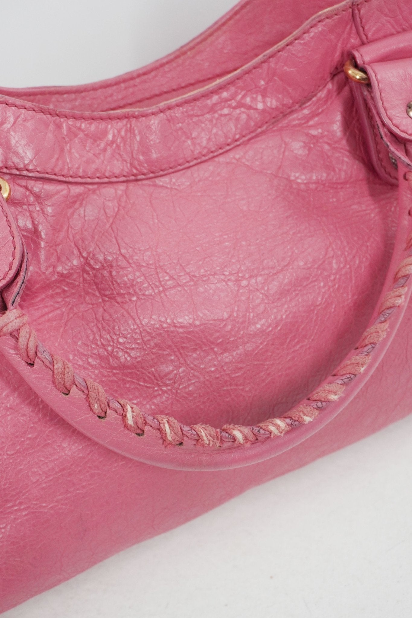 Balenciaga Pink Medium City Bag Gold Giant 21 Gold Hardware - Jade Vintage