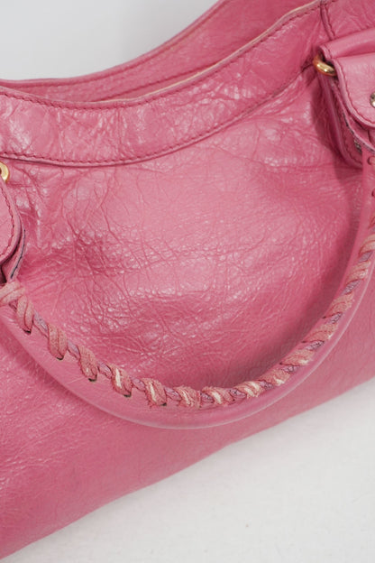 Balenciaga Pink Medium City Bag Gold Giant 21 Gold Hardware - Jade Vintage
