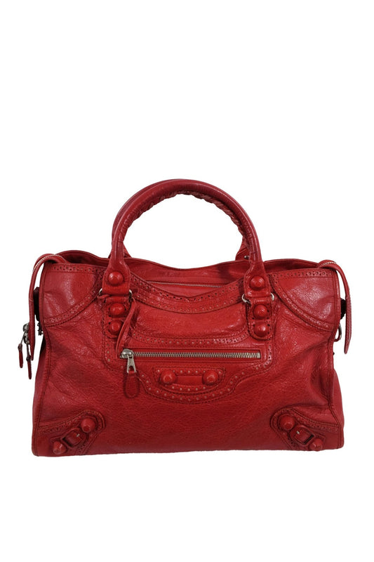 Balenciaga Red City Bag Giant Brogues - Jade Vintage
