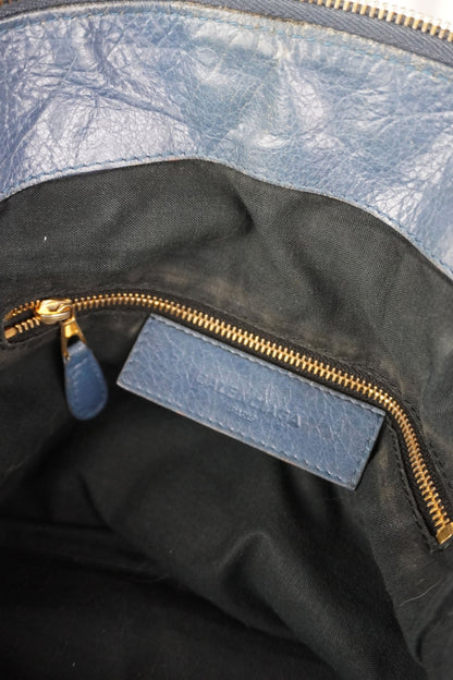 Balenciaga Slate Blue Giant 12 Bowling Bag - Jade Vintage