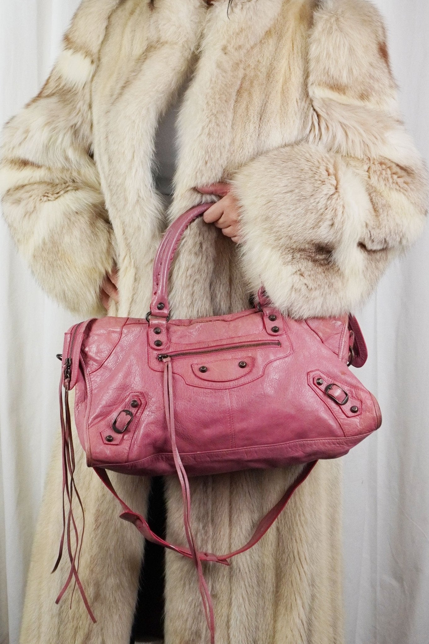 Balenciaga S/S 2013 Part Time Bag Rose Bonbon - Jade Vintage