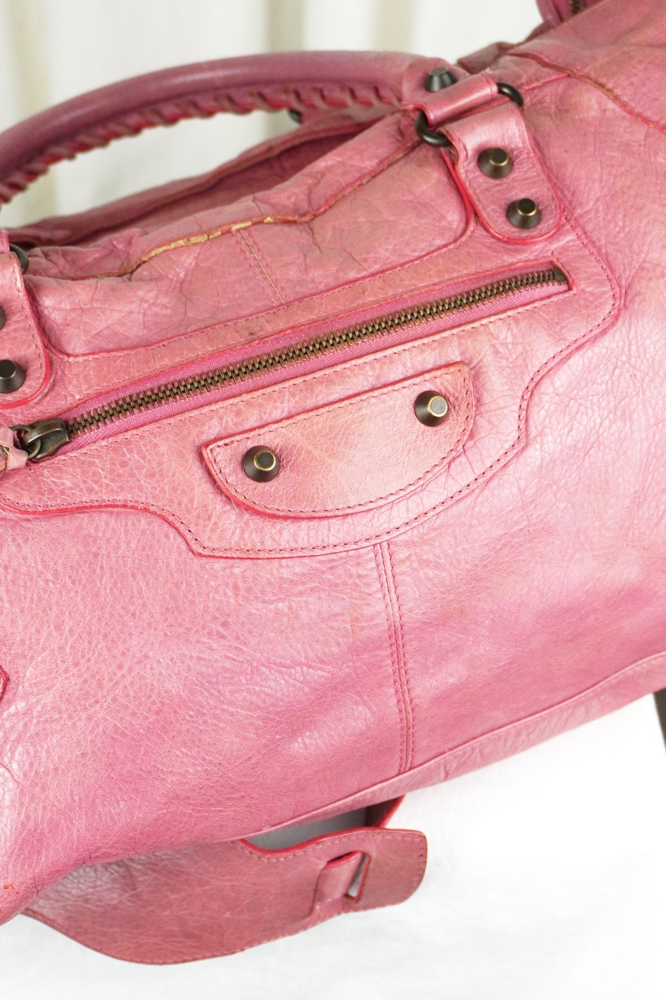 Balenciaga S/S 2013 Part Time Bag Rose Bonbon - Jade Vintage