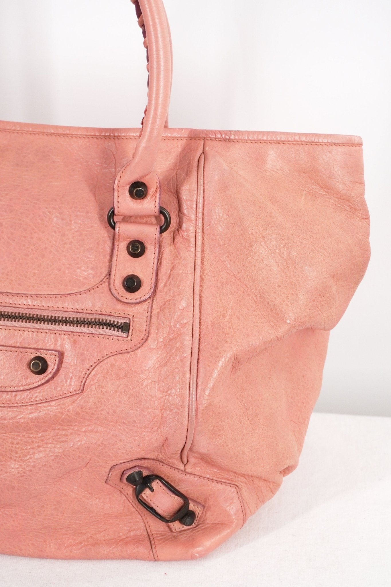 Balenciaga Sunday Tote Peach - Jade Vintage