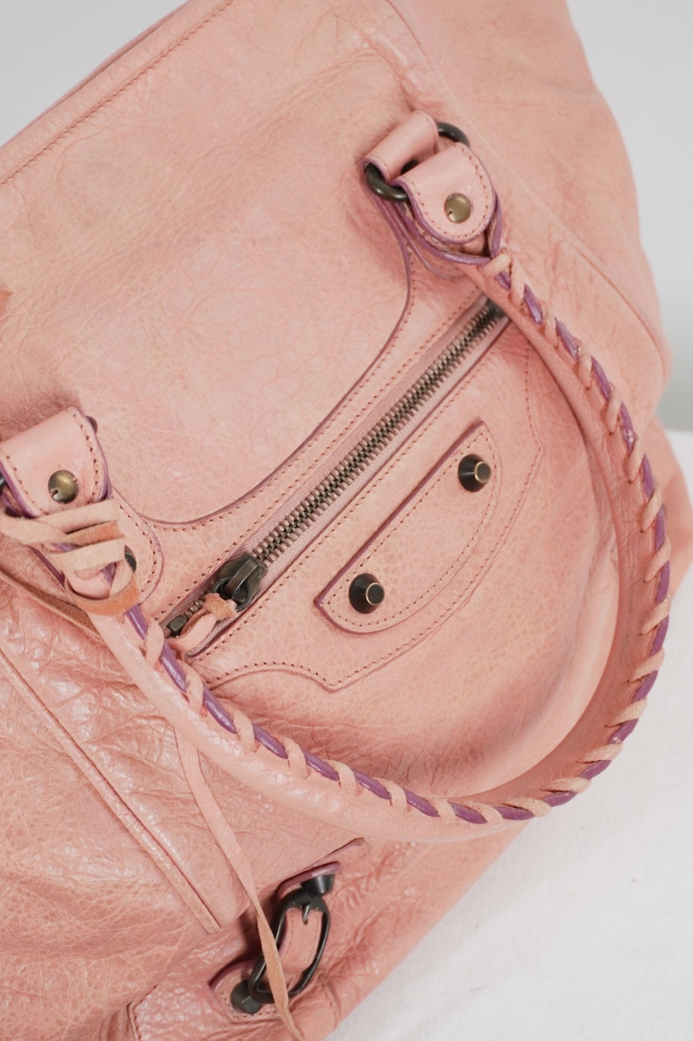 Balenciaga Sunday Tote Peach - Jade Vintage