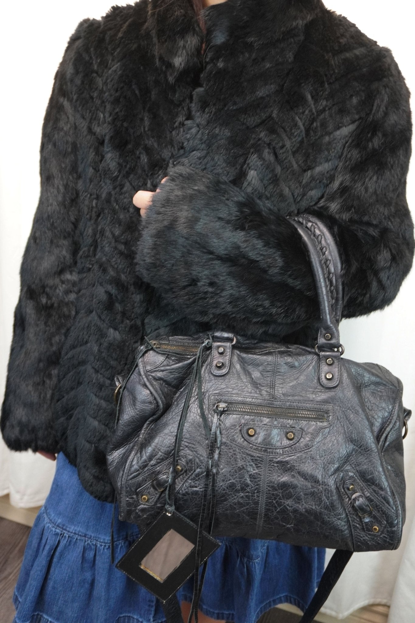 Balenciaga Twiggy Bag - Jade Vintage