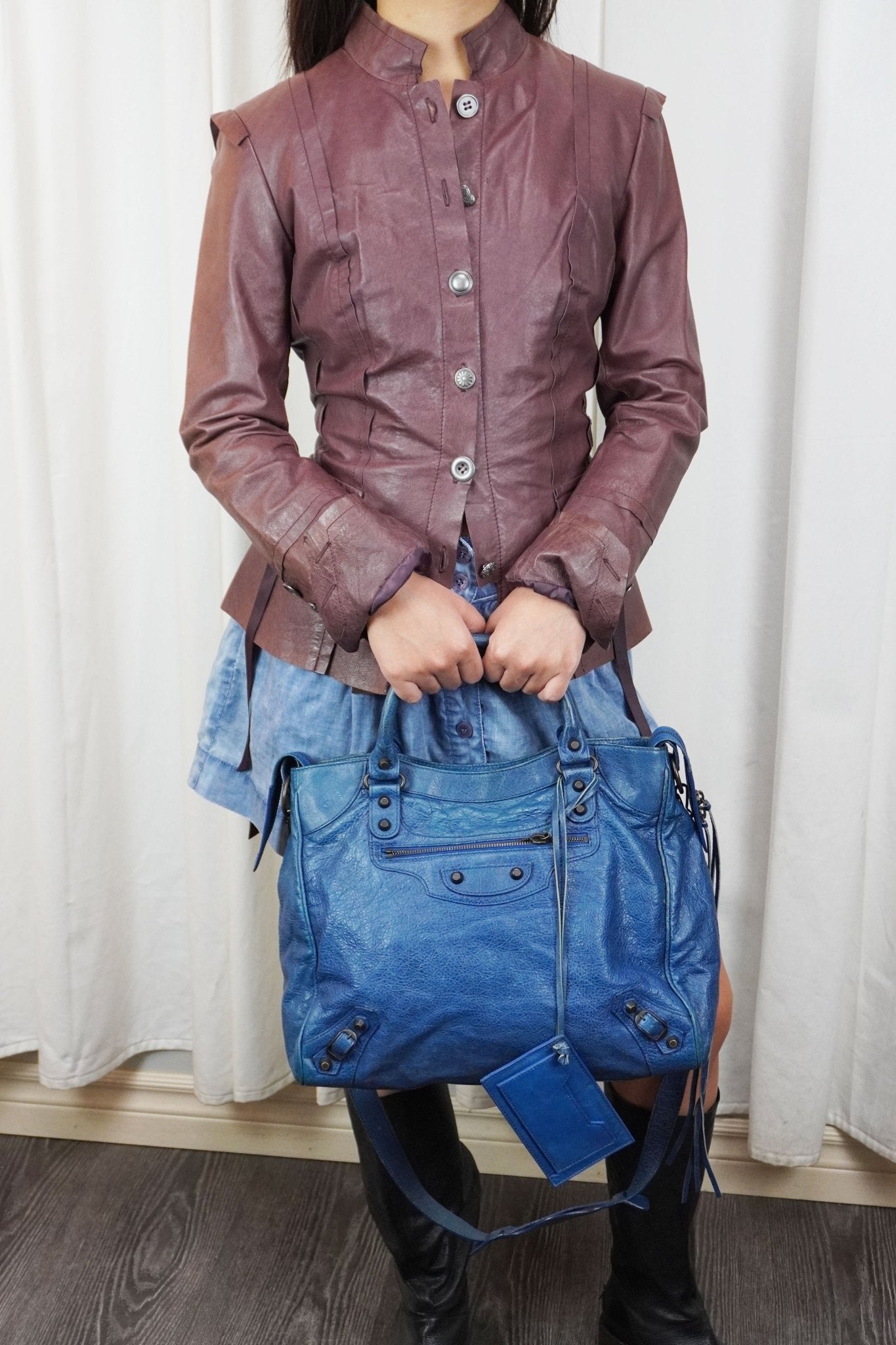 Balenciaga Velo Bag Bleu Royal - Jade Vintage