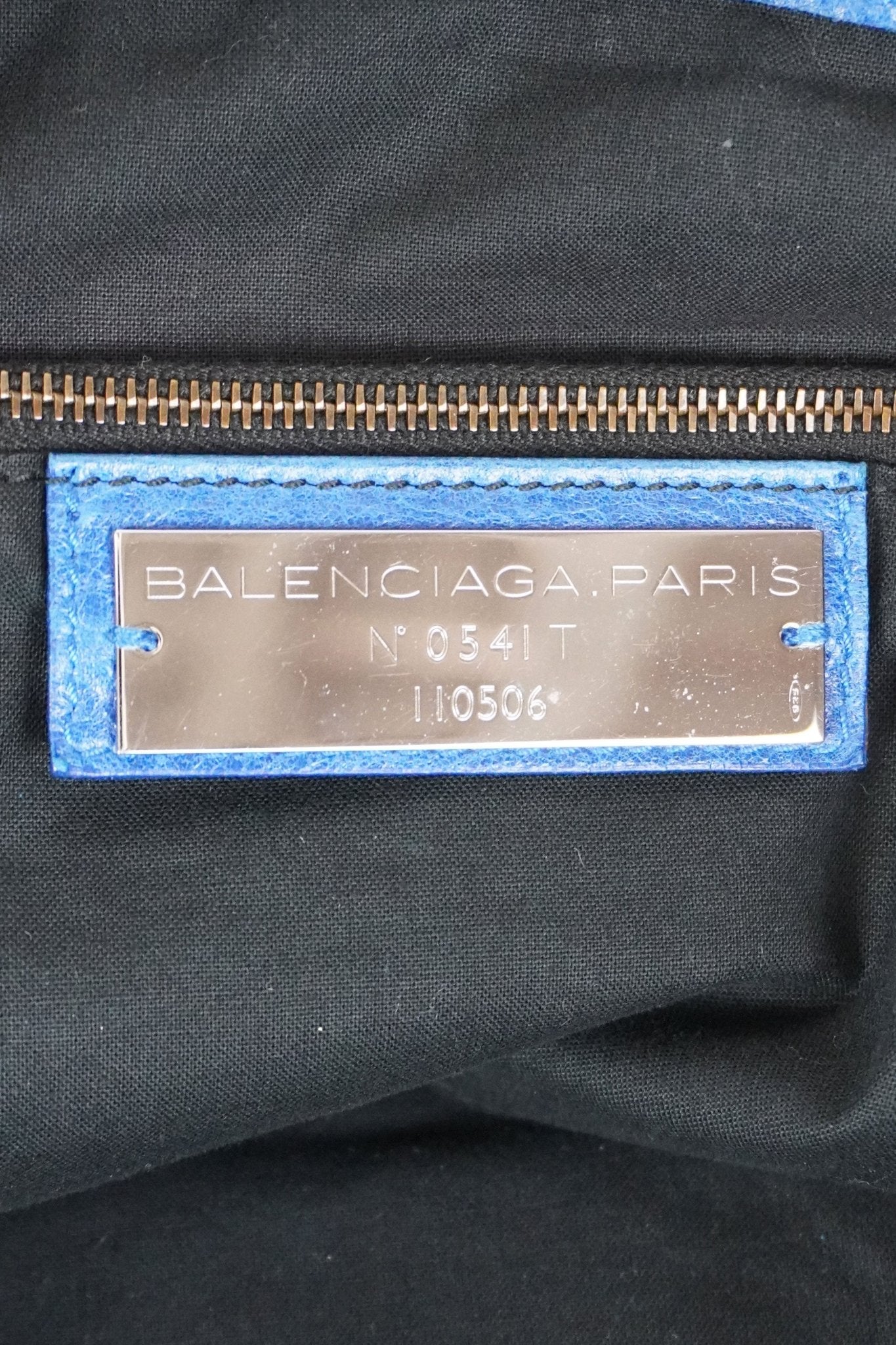 Balenciaga Weekender City Bag Blue - Jade Vintage