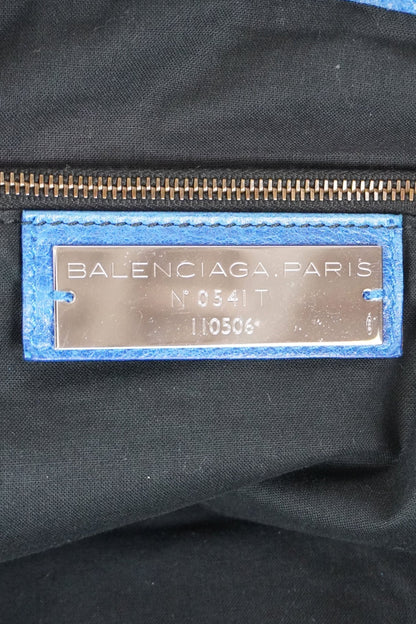 Balenciaga Weekender City Bag Blue - Jade Vintage