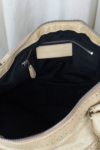 Balenciaga Work City Brogues Bag Praline - Jade Vintage