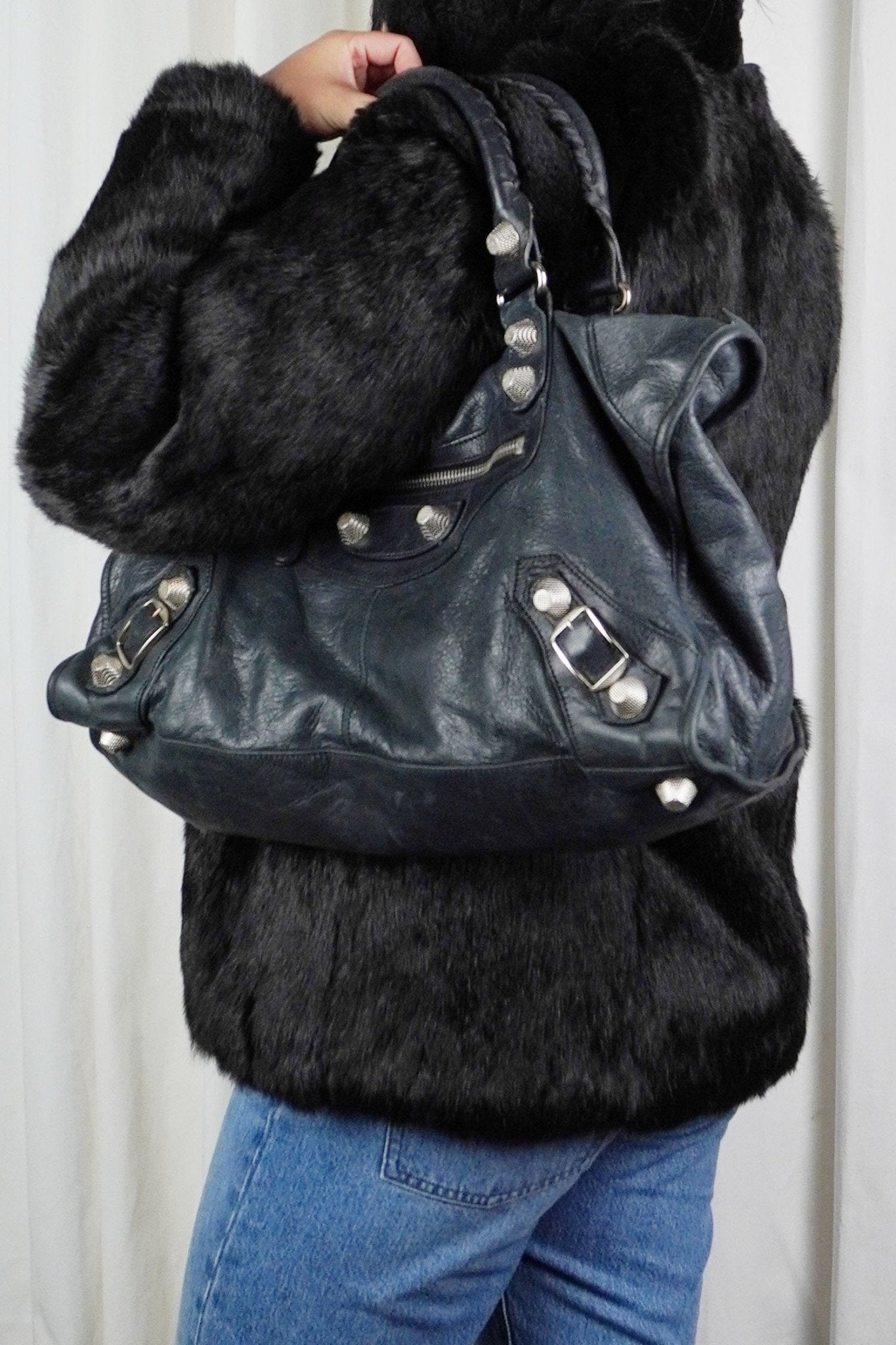 Balenciaga Work Tote Giant 21 Silver - Jade Vintage