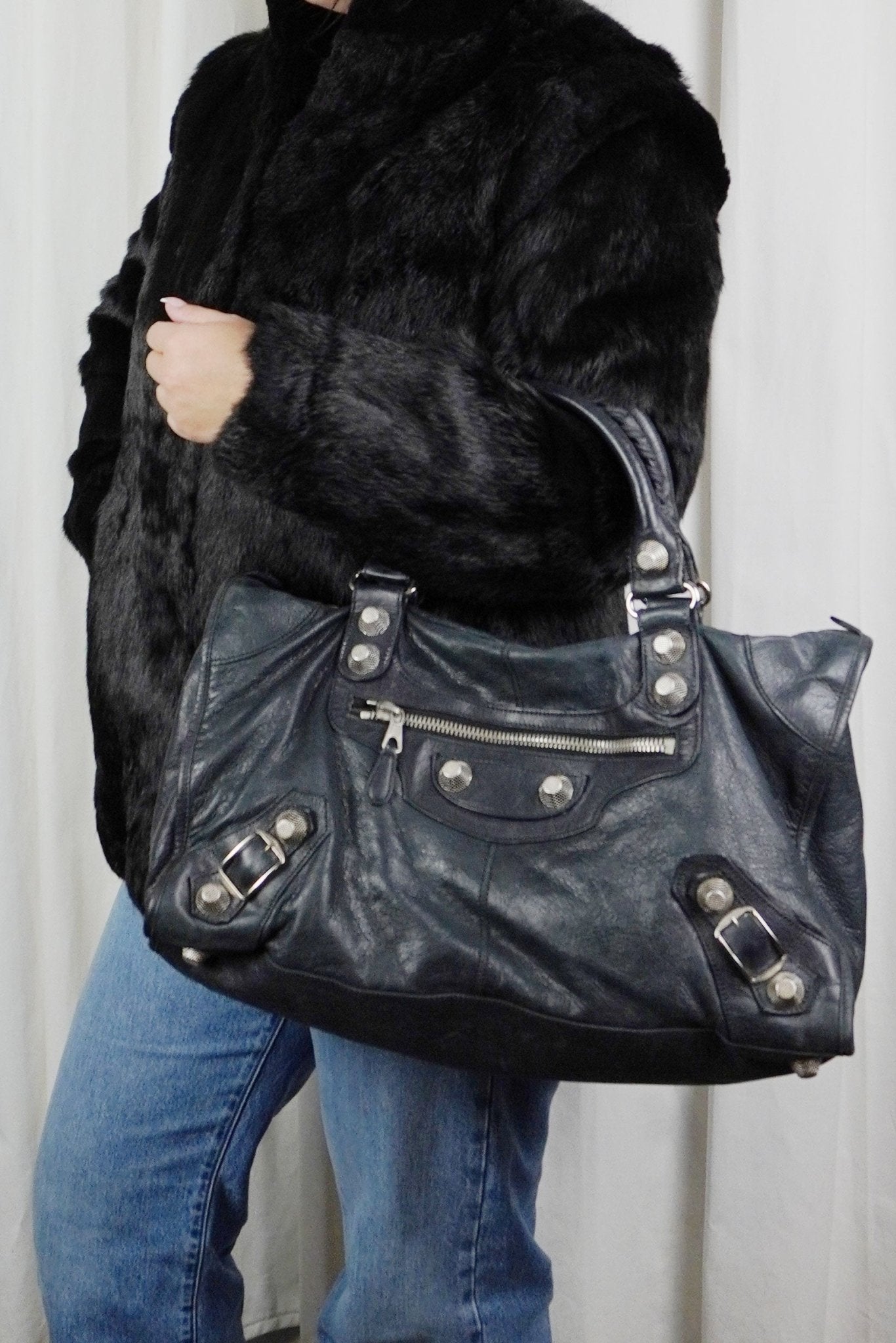 Balenciaga Work Tote Giant 21 Silver - Jade Vintage