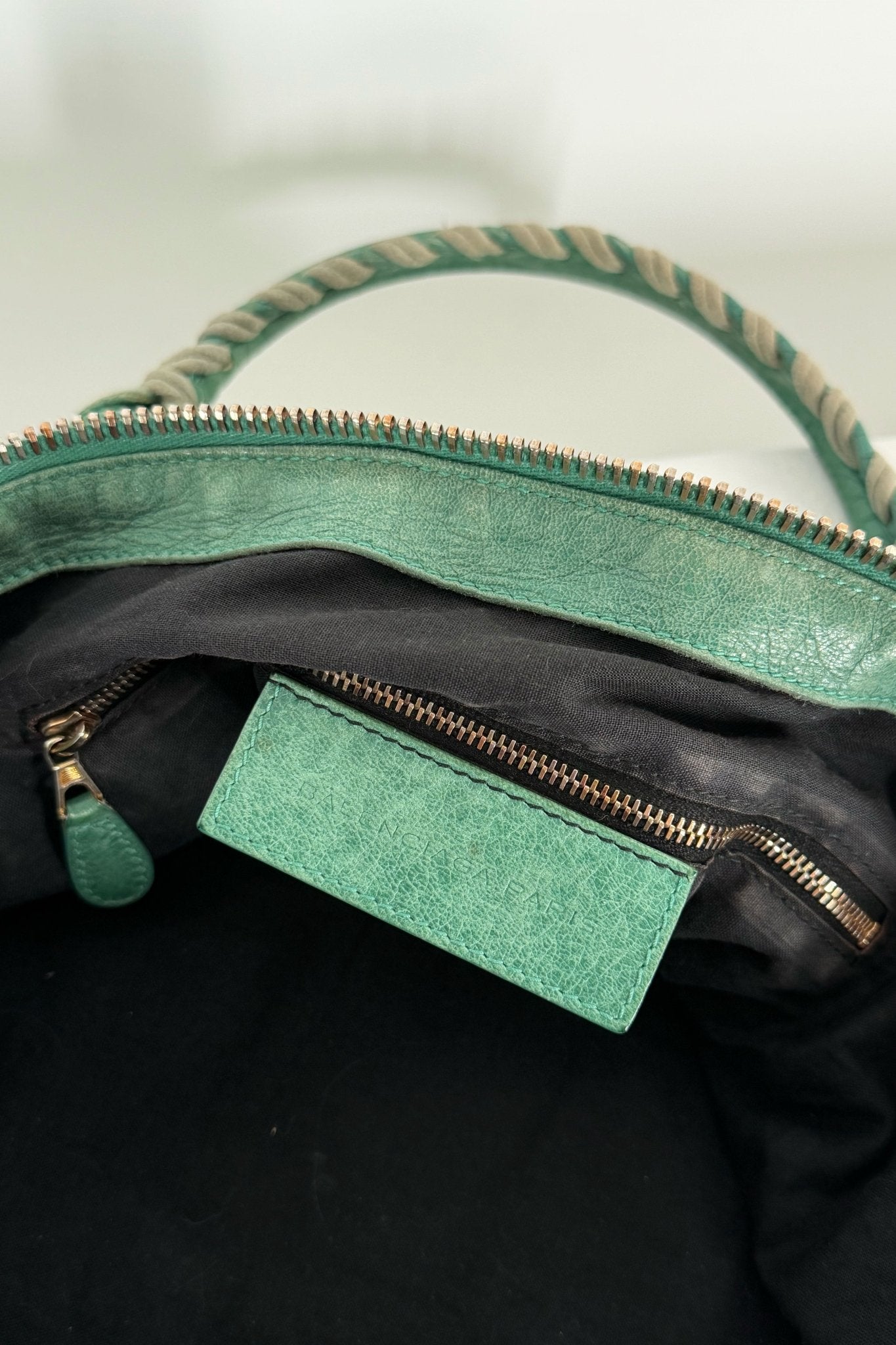 Balenciaga Work Tote Vert Sauge Rose Gold Giant 21 Hardware – Jade