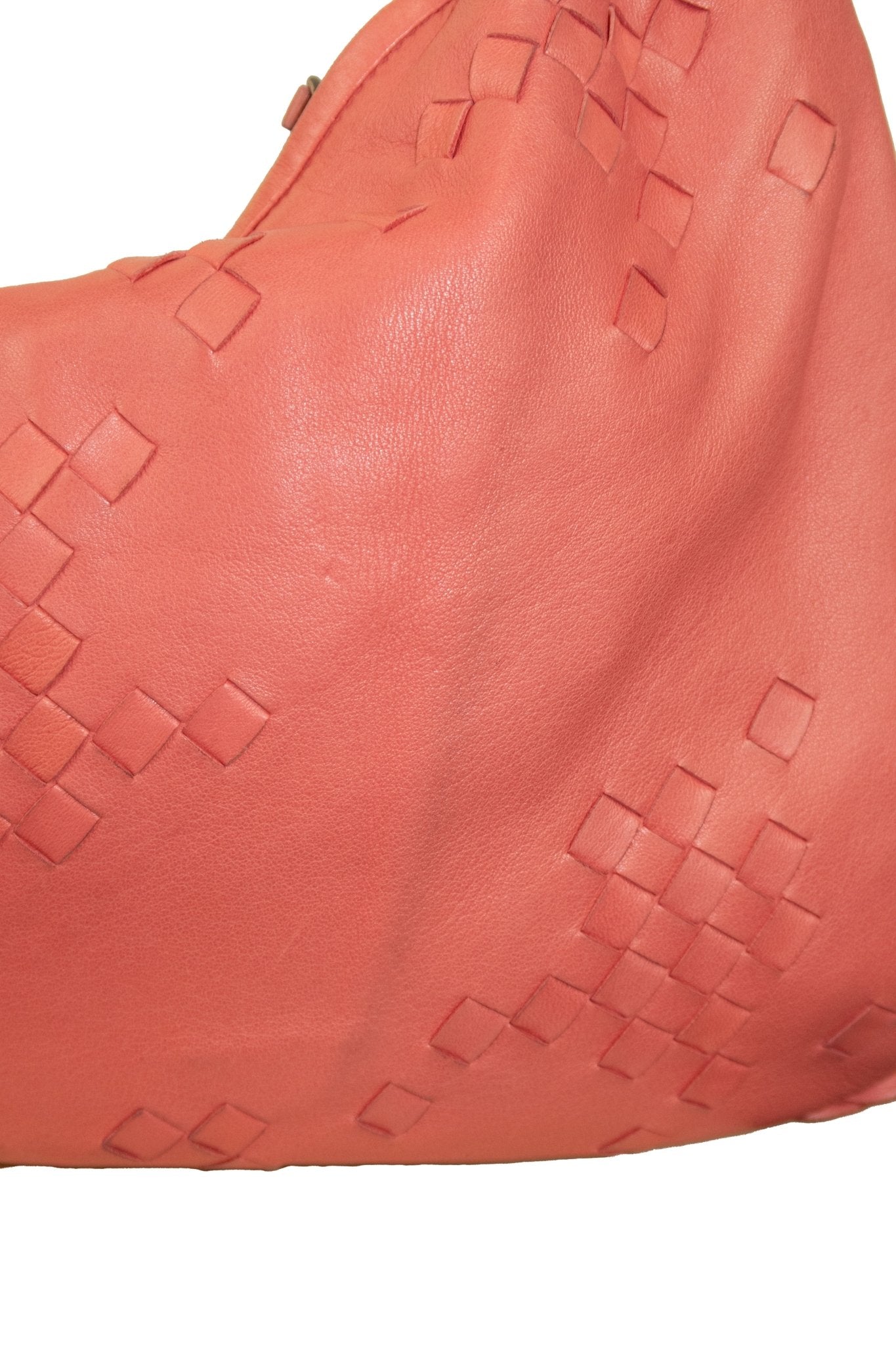 Bottega Veneta Intrecciato Pink Nappa Medium Leather Hobo - Jade Vintage