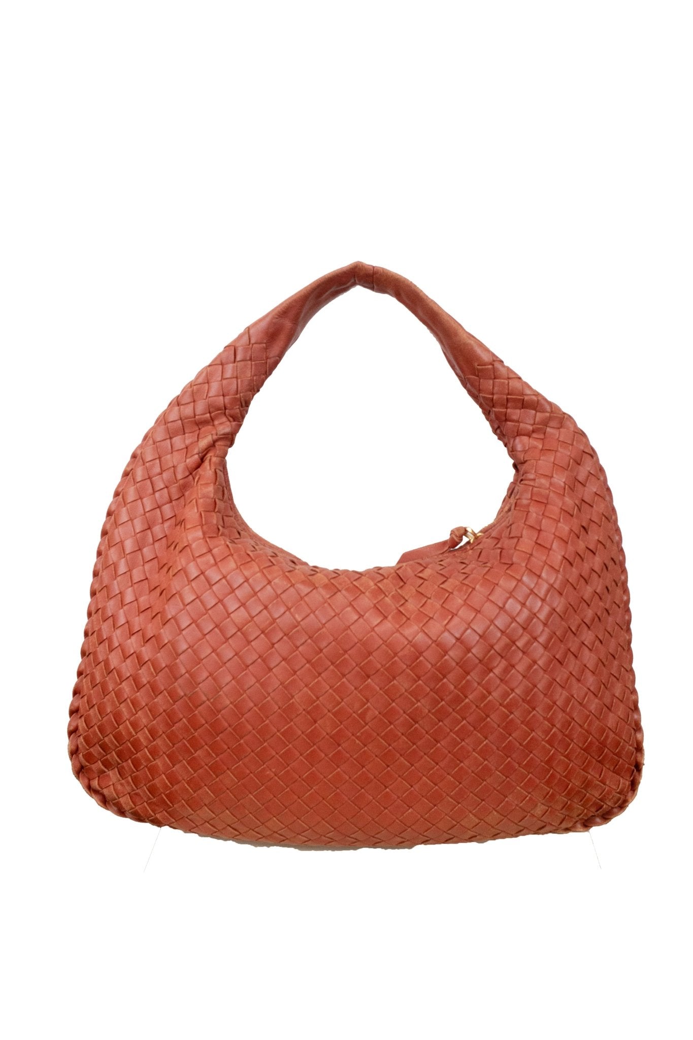 Bottega Veneta Intrecciato Rust Nappa Medium Leather Hobo - Jade Vintage
