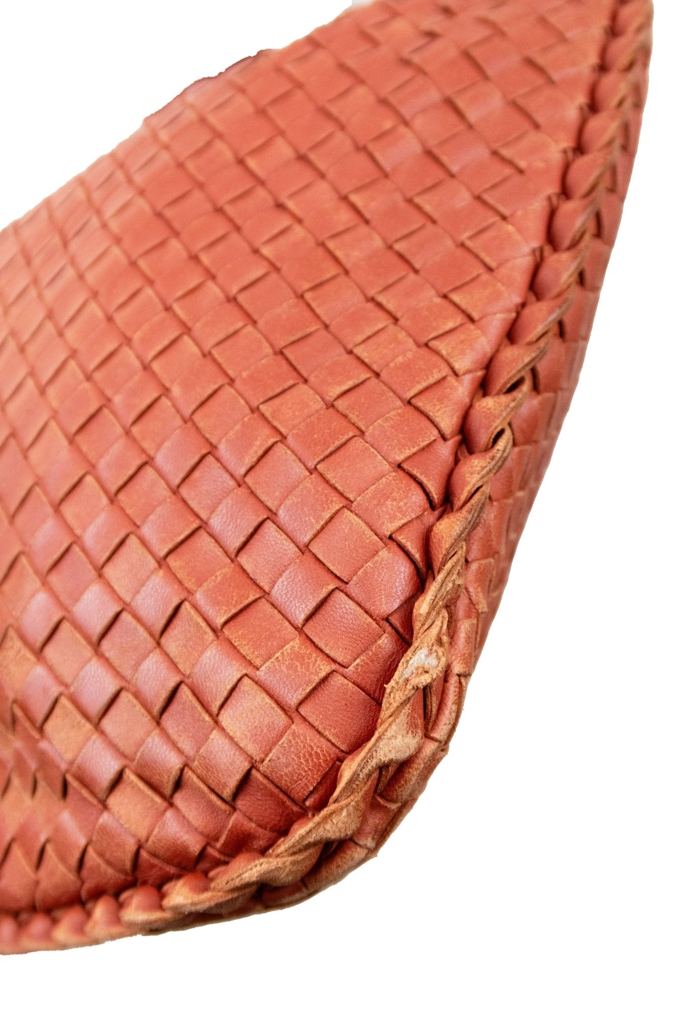 Bottega Veneta Intrecciato Rust Nappa Medium Leather Hobo - Jade Vintage