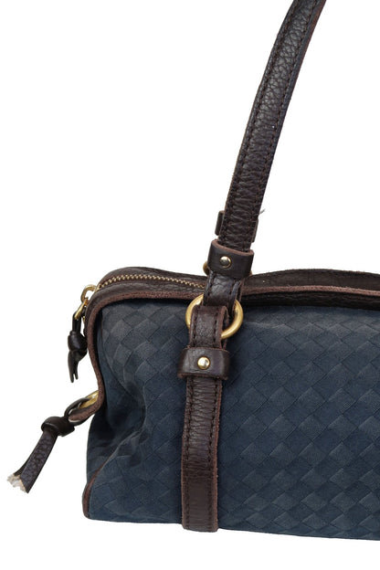 Bottega Veneta Leather Intrecciato Shoulder Bag - Jade Vintage
