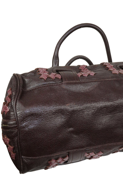 Bottega Veneta Nappa Intrecciato Accordion Satchel Moro - Jade Vintage