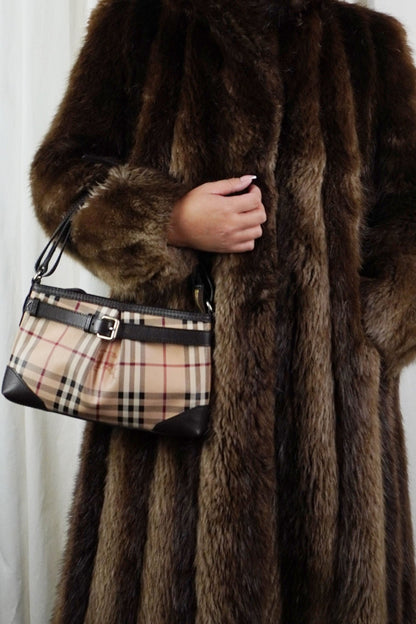 Burberry Canvas Leather Shoulder Bag - Jade Vintage