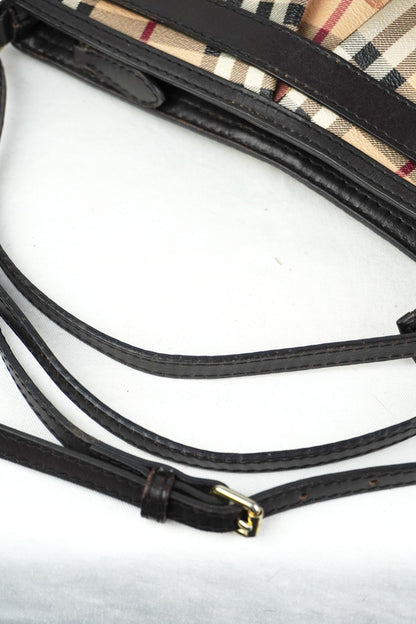 Burberry Canvas Leather Shoulder Bag - Jade Vintage