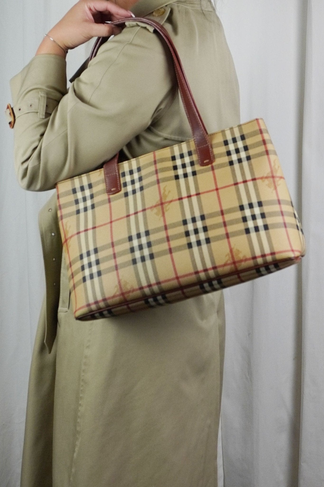 Burberry Novacheck Tote Bag - Jade Vintage