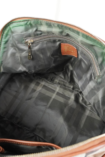 Burberry Satchel Canvas Leather Handbag - Jade Vintage