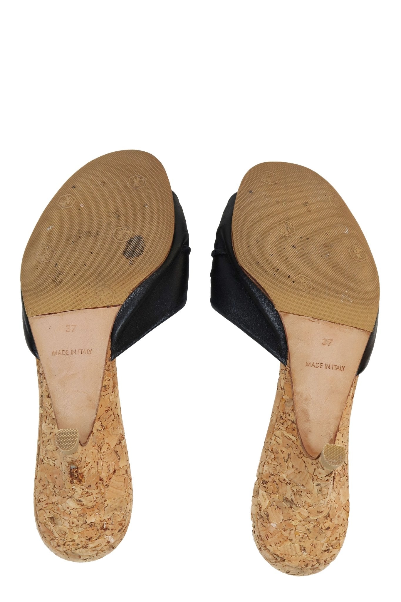 Chanel Cork Kitten Heels / Size 37 - Jade Vintage