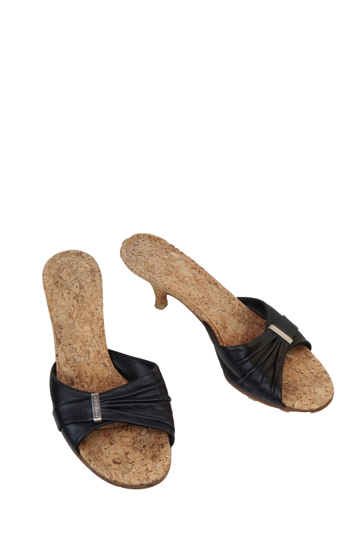 Chanel Cork Kitten Heels / Size 37 - Jade Vintage