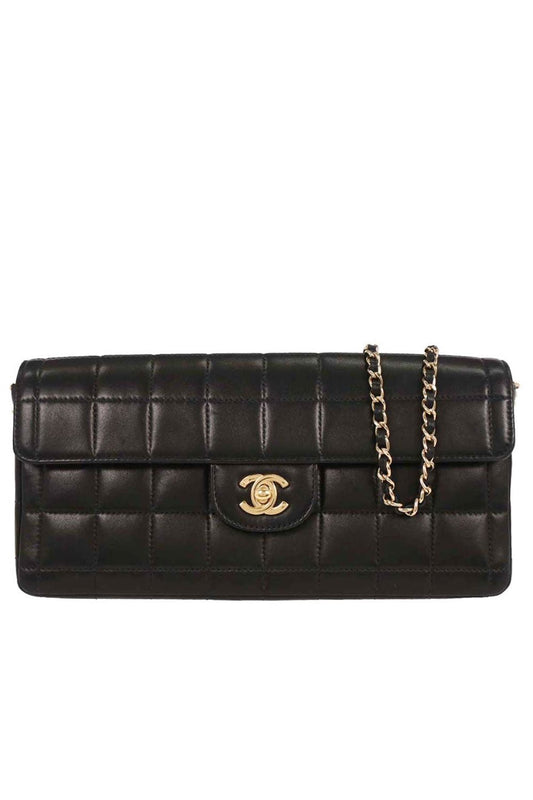 Chanel East West Crossbody Flap Bag 24K Gold Hardware - Jade Vintage