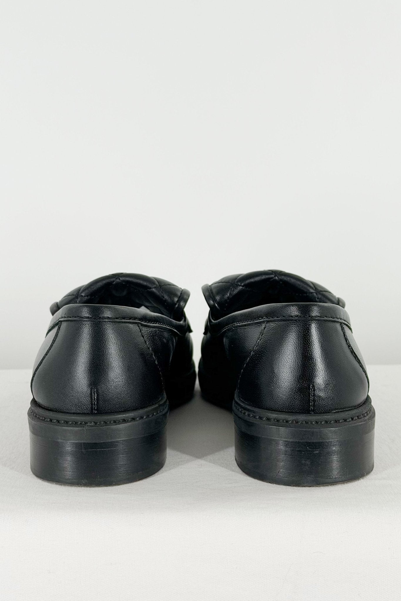 Chanel Quilted Moccasin Loafers / 36.5 – Jade Vintage