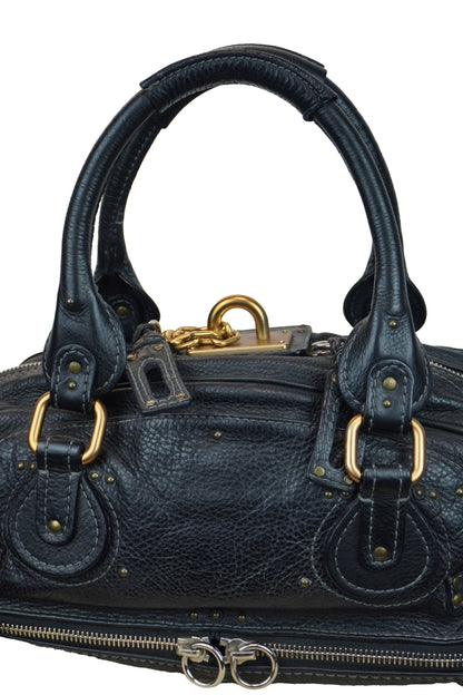 Chloe Paddington Black Shoulder Bag - Jade Vintage