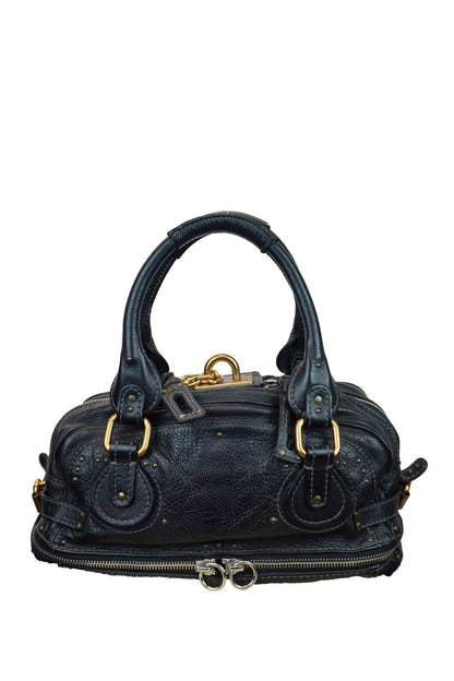 Chloe Paddington Black Shoulder Bag - Jade Vintage