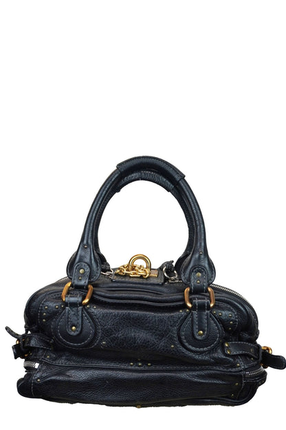 Chloe Paddington Black Shoulder Bag - Jade Vintage