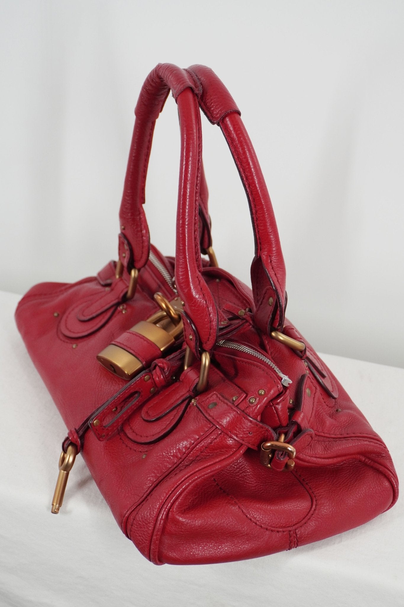 Chloe Red Paddington - Jade Vintage