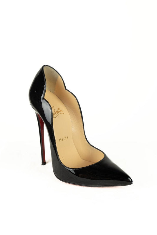 Christian Louboutin Hot Chick 130 Patent Heels / 37.5 - Jade Vintage