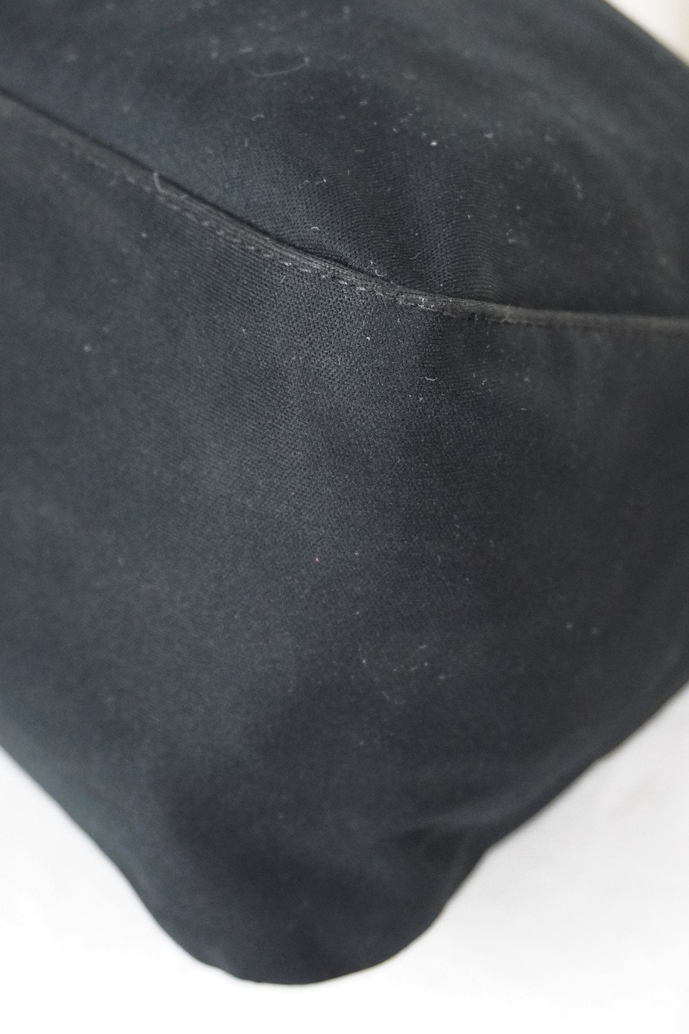 Fendi Black Jersey Cotton Baguette - Jade Vintage