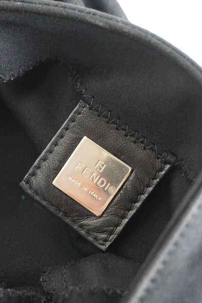 Fendi Black Jersey Cotton Baguette - Jade Vintage